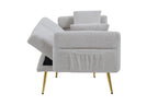 Modern Teddy Upholstered Accent Loveseat Sofa