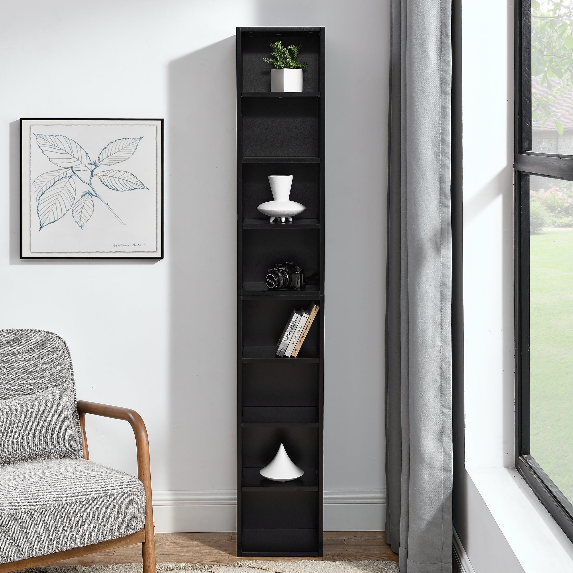 8-Tier Media Tower Rack