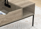 Lift-Top Coffee Table, 42" L, Rectangular, Dark Finish
