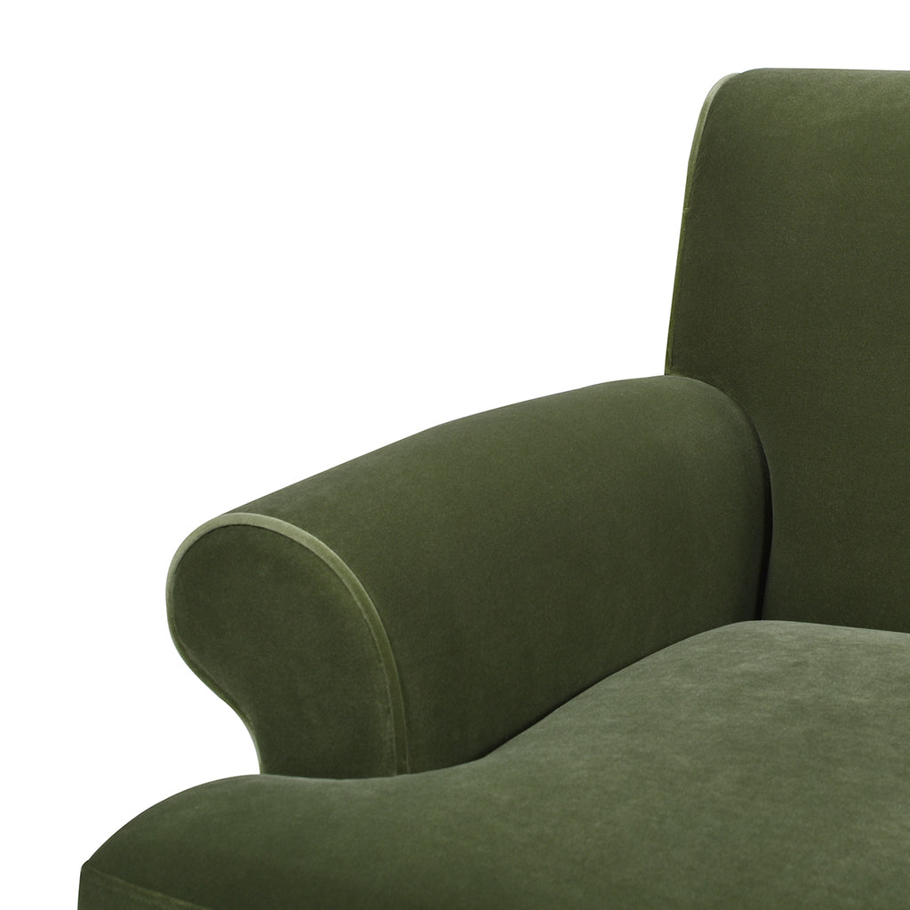 Alana Lawson Three-Cushion Tightback Sofa, Olive