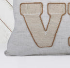 Love Pumpkin Embroidered Throw Pillow – Rustic
