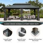 12' X 20' Hardtop Gazebo