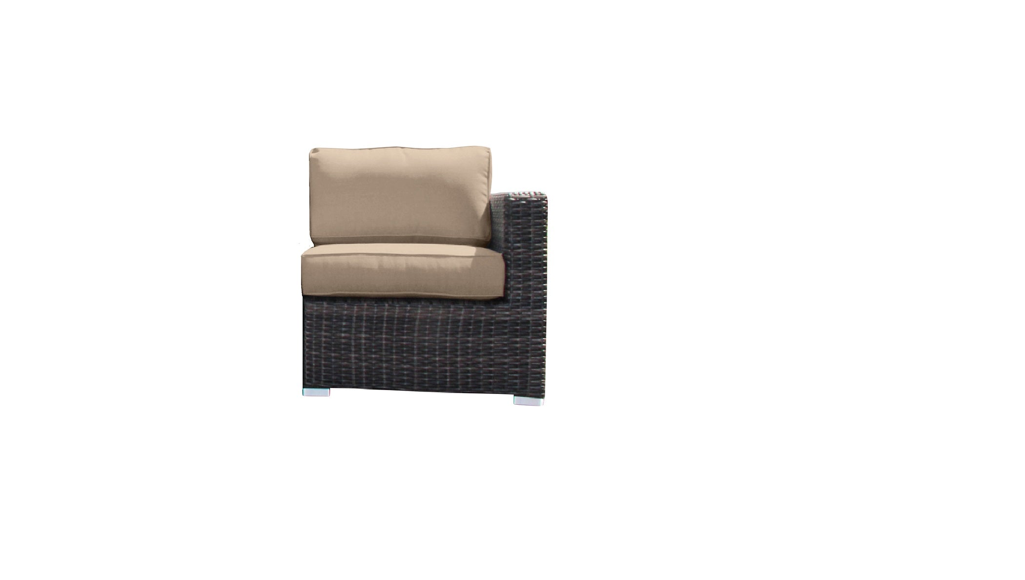 33" Wide Corner Wedge with Cushions – Fully Assembled Outdoor Sectional Piece