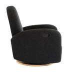 360 Swivel and Glider Recliner Chair - Black