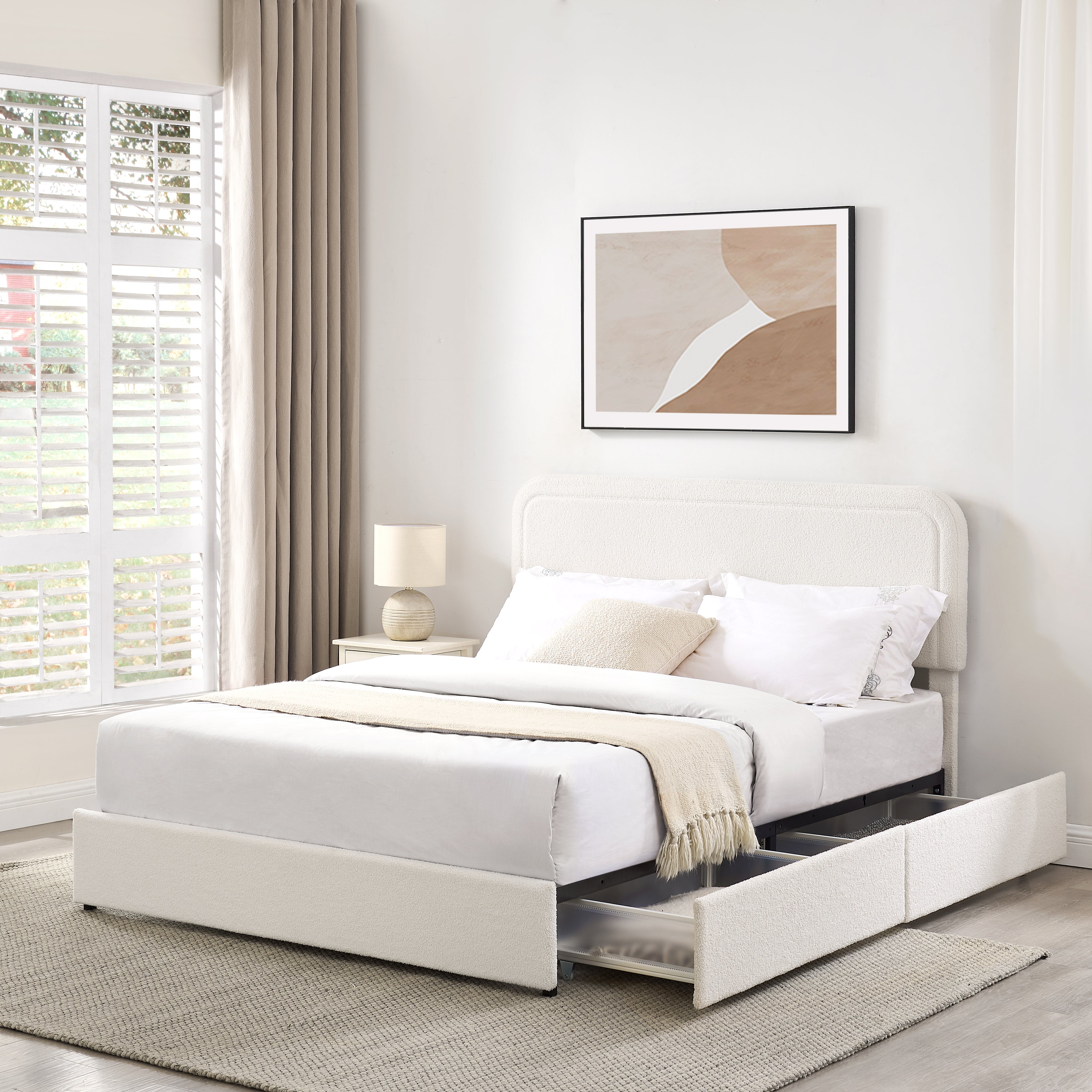 Liv Patented 2-Drawers Storage Bed - Queen Size