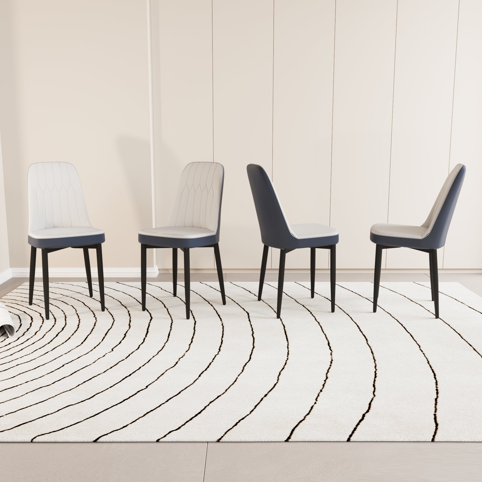 Set of 4 Modern Dining Chairs