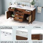 60" Bathroom Vanity with SMC Sink