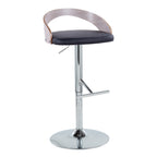 Contemporary Adjustable Height Barstool with Swivel