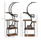 S-Shaped Plant Stand - 8 Tier Plant Shelf for Multiple Plants