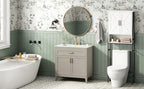 30" Bathroom Vanity with Ceramic Sink Top