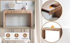 Rustic Wooden Console Table with Drawer