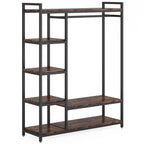 47.24" Rustic Brown Freestanding Closet Organizer