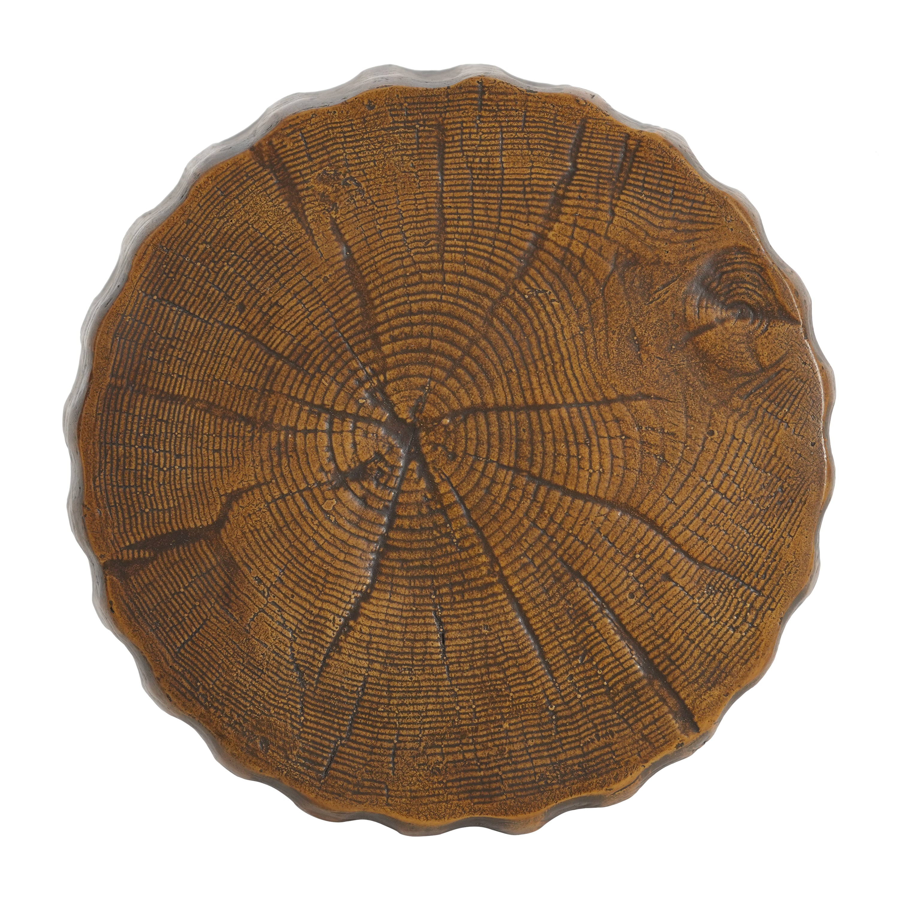 MGO Outdoor Indoor Side Table - Durable Tree Stump Style