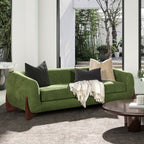 Alpine 90.5" Sherpa Sofa, Moss