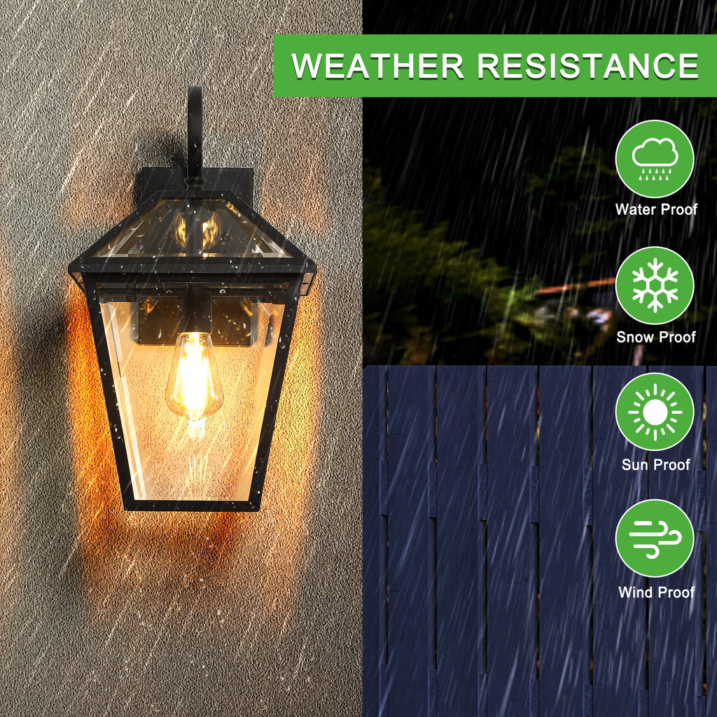 10" 2pcs Outdoor Wall Lanterns