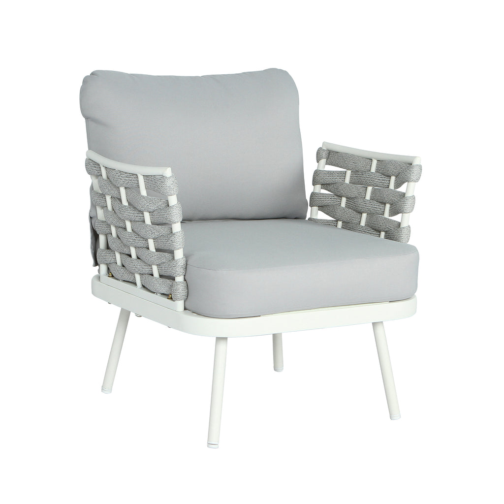 Mariano Steel 4-Pieces Conversation Set