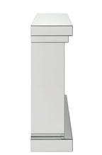 Nysa Mirrored & Faux Crystals Fireplace
