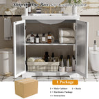 30" Modern Bathroom Vanity with Ceramic Sink