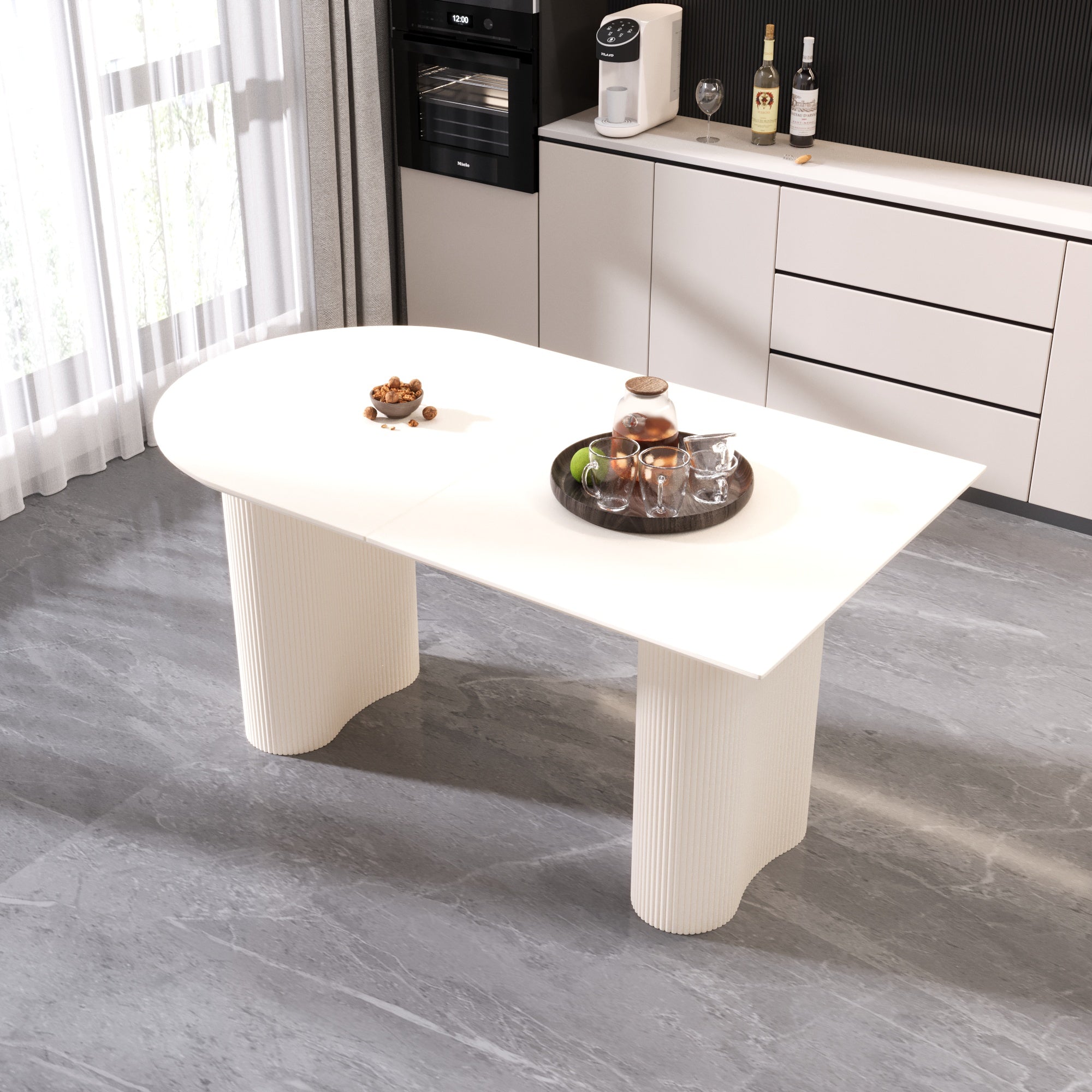 63" Modern MDF Dining Table