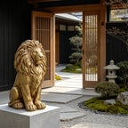24" Outdoor Lion Statue
