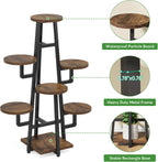 43.30" Tall 7-Tier Rustic Display Shelf