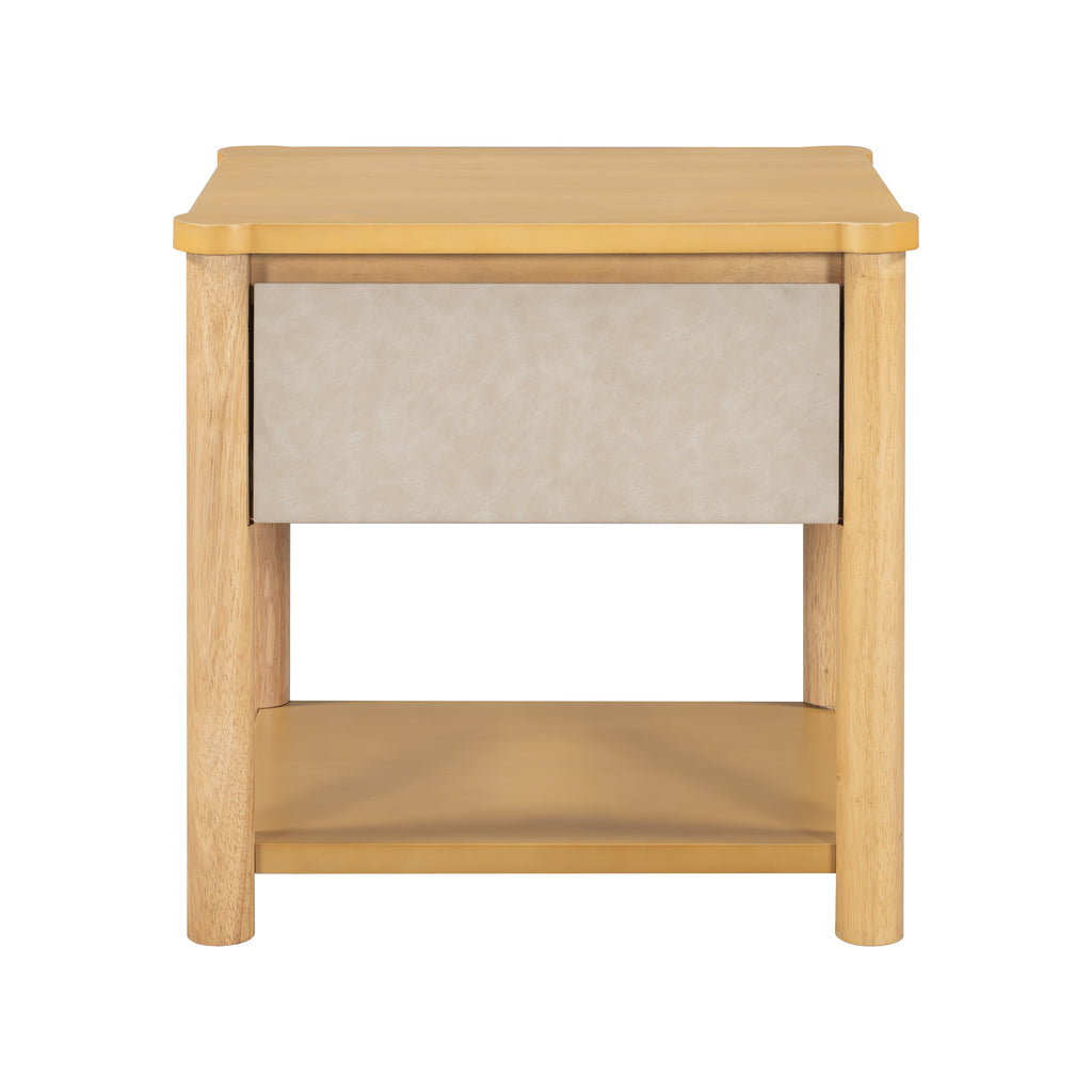 Wood Nightstand Set - Modern Nightstands with Drawer
