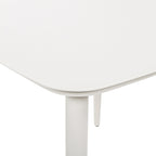 Santorini 33.5" Square Outdoor Patio Table Aluminum