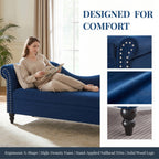 64.5'' Modern Velvet Chaise Lounge