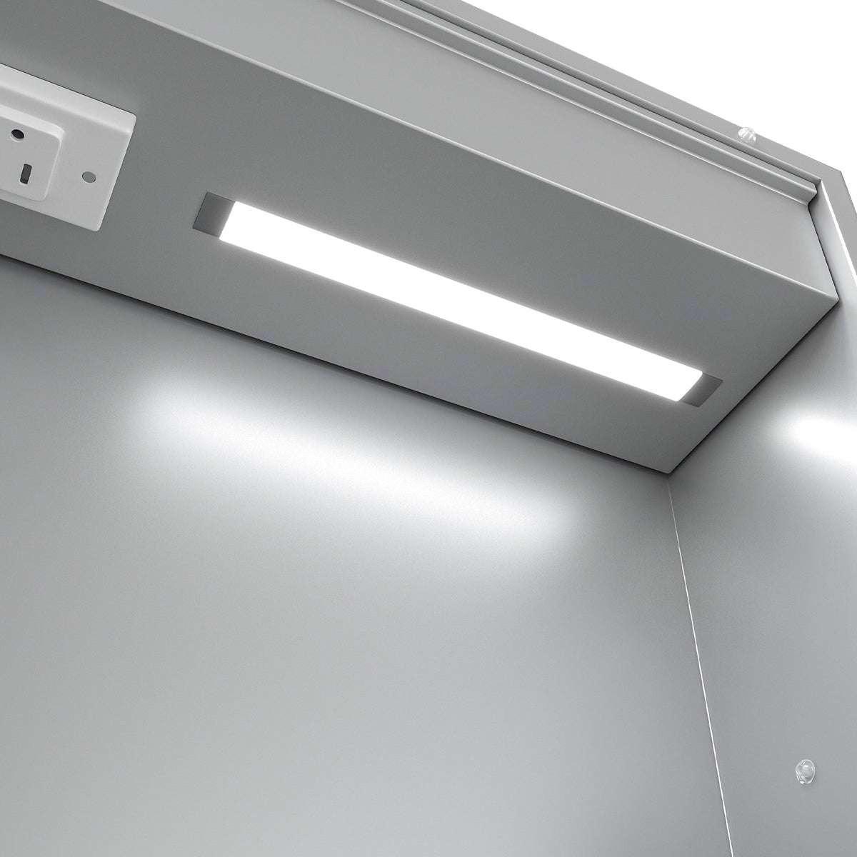 LED Lighted Medicine Cabinet with Mirror