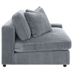 Cassidy Fog Upholstered Armless Chair