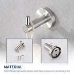 4-Pack Bathroom Accessories Set in Brushed Nickel