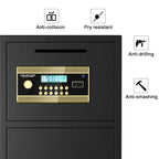 Large Double-Door Coin-Operated Safe with Digital Security Features