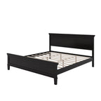 Mid-Century Modern Wood Platform Bed