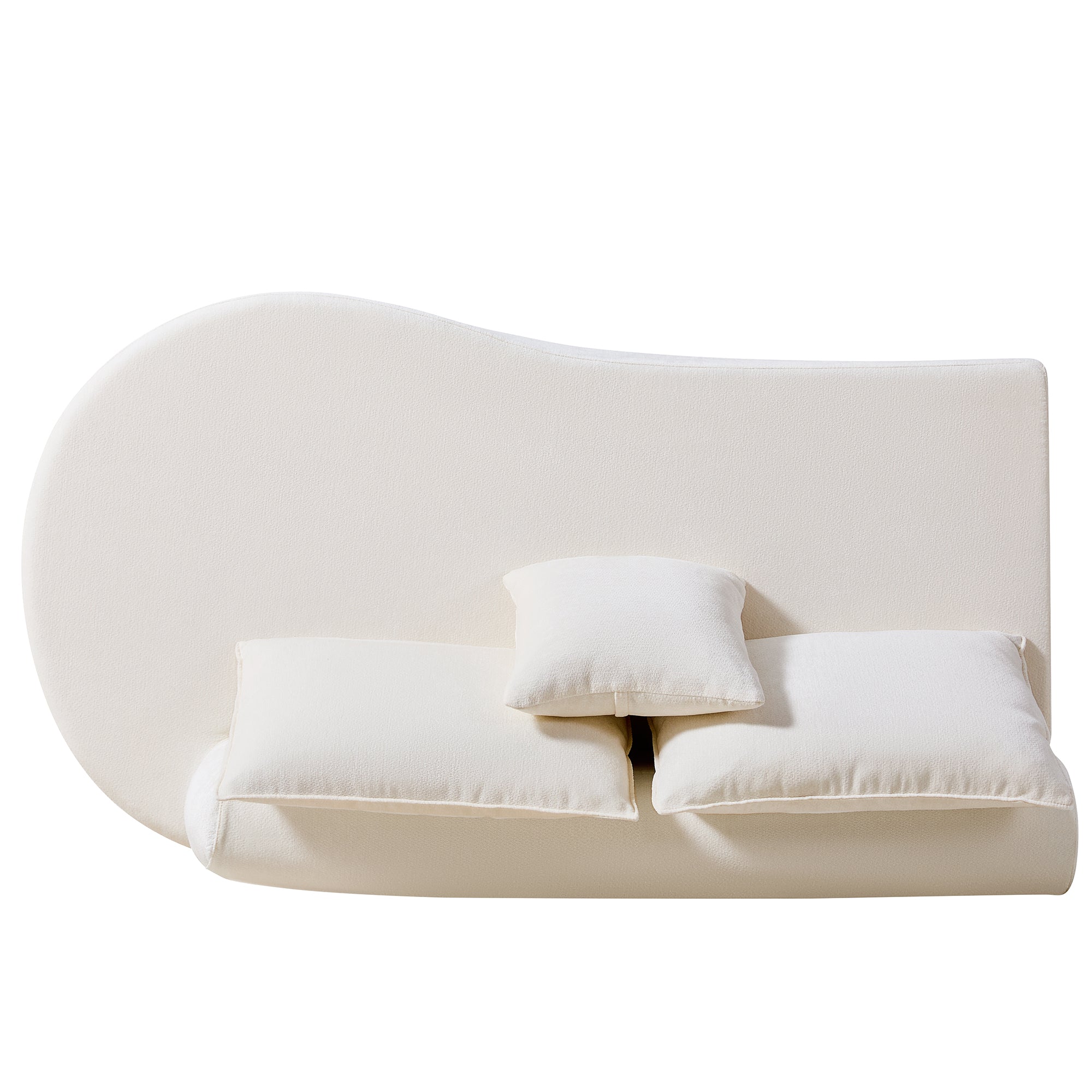 138.6" Modern Curved Modular Sectional Sofa