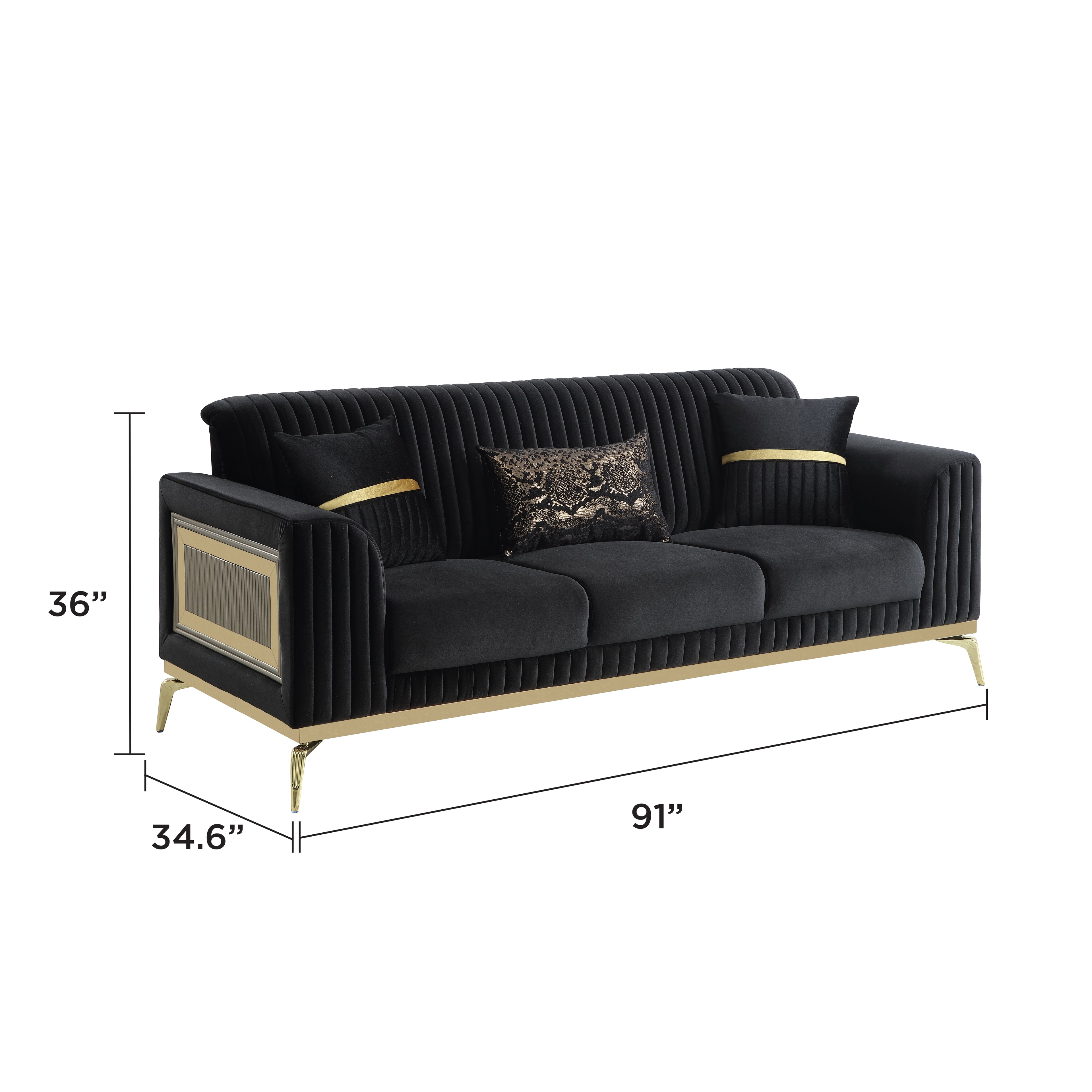 Antigua Contemporary Style Upholstery 2PC Livingroom Set