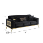 Antigua Contemporary Style Upholstery 3PC Living Room Set