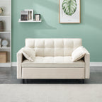 Modern Velvet Sofa Bed - 3 in 1 Convertible Loveseat