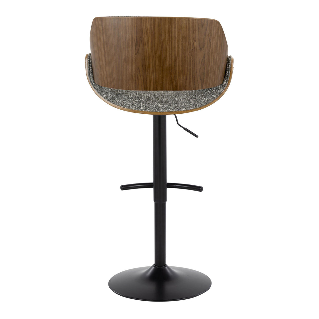 Mid-Century Modern Adjustable Barstool