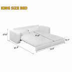 93" King Size Sleeper Sofa Bed - 3 in 1 Convertible