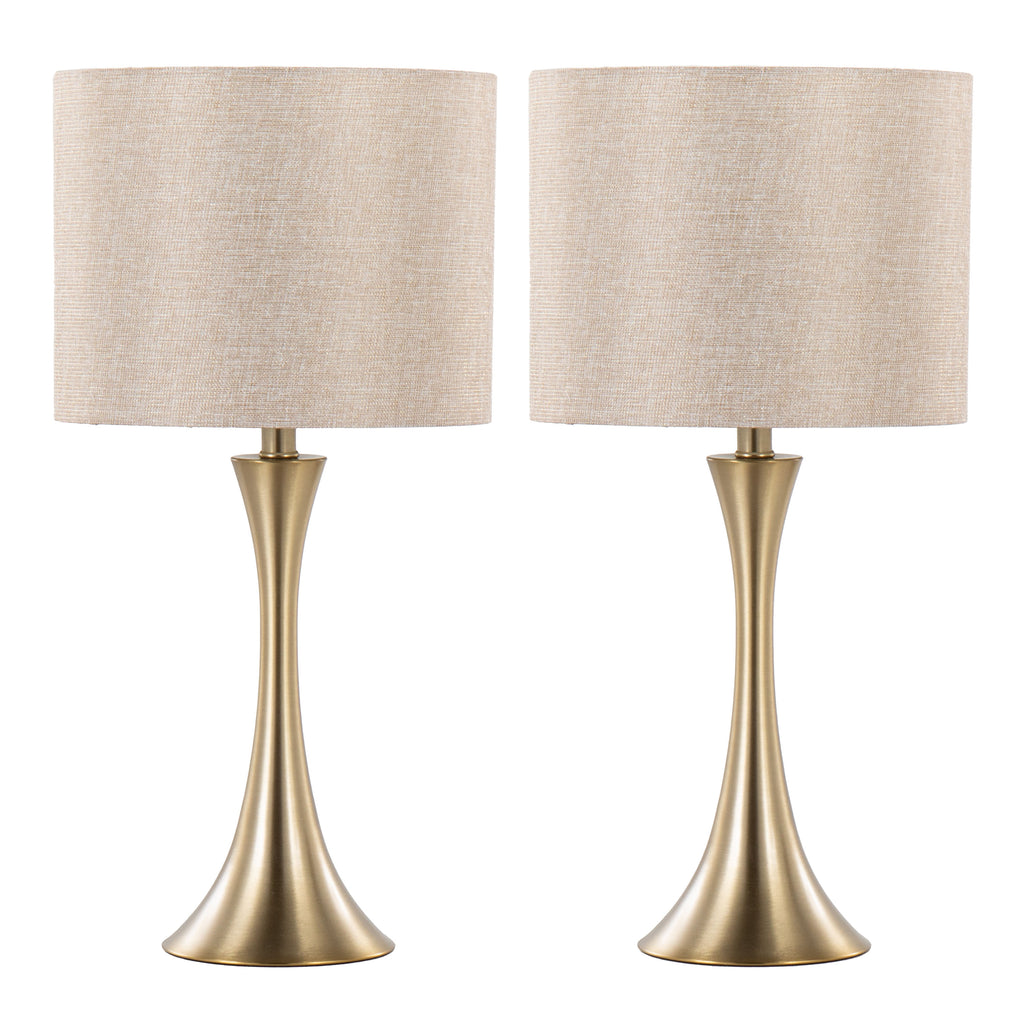24" Contemporary Metal Table Lamp