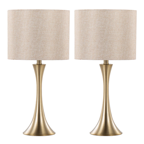 24" Contemporary Metal Table Lamp