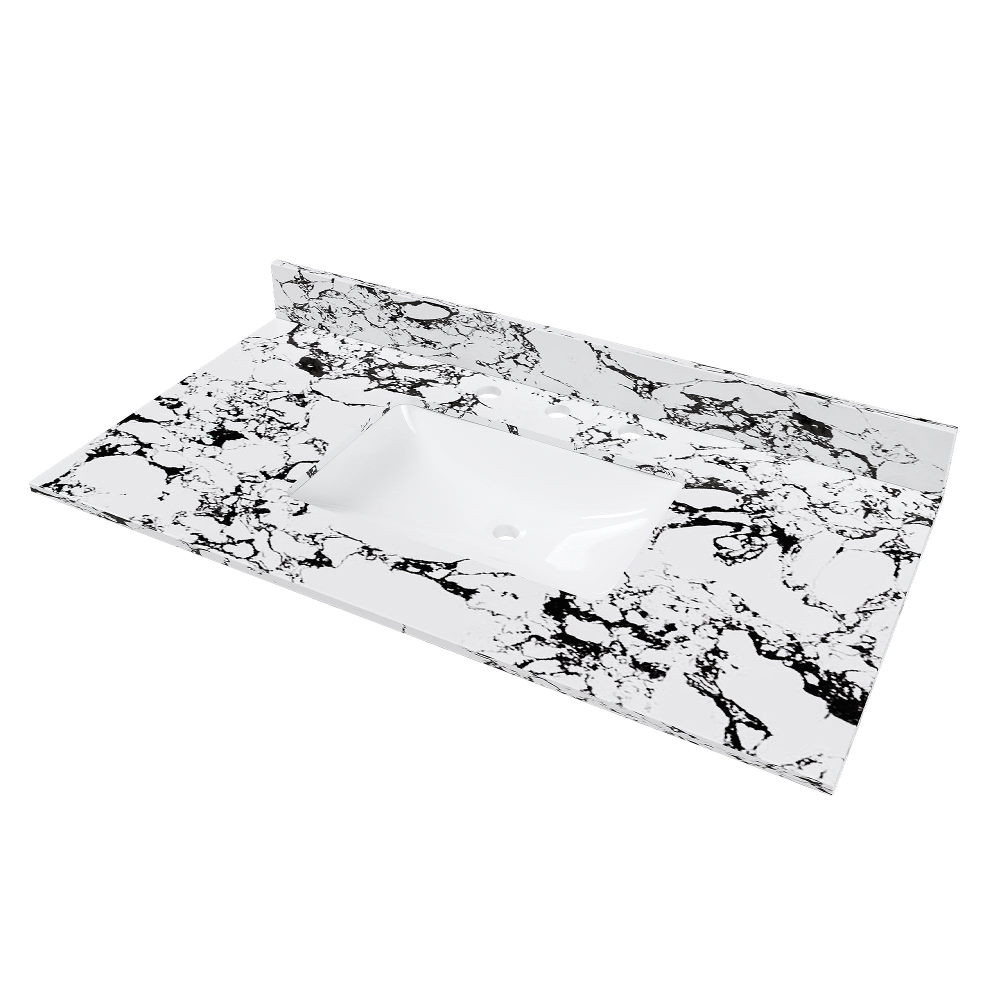 43"x22" Bathroom Vanity Top with Undermount Sink and Backsplash