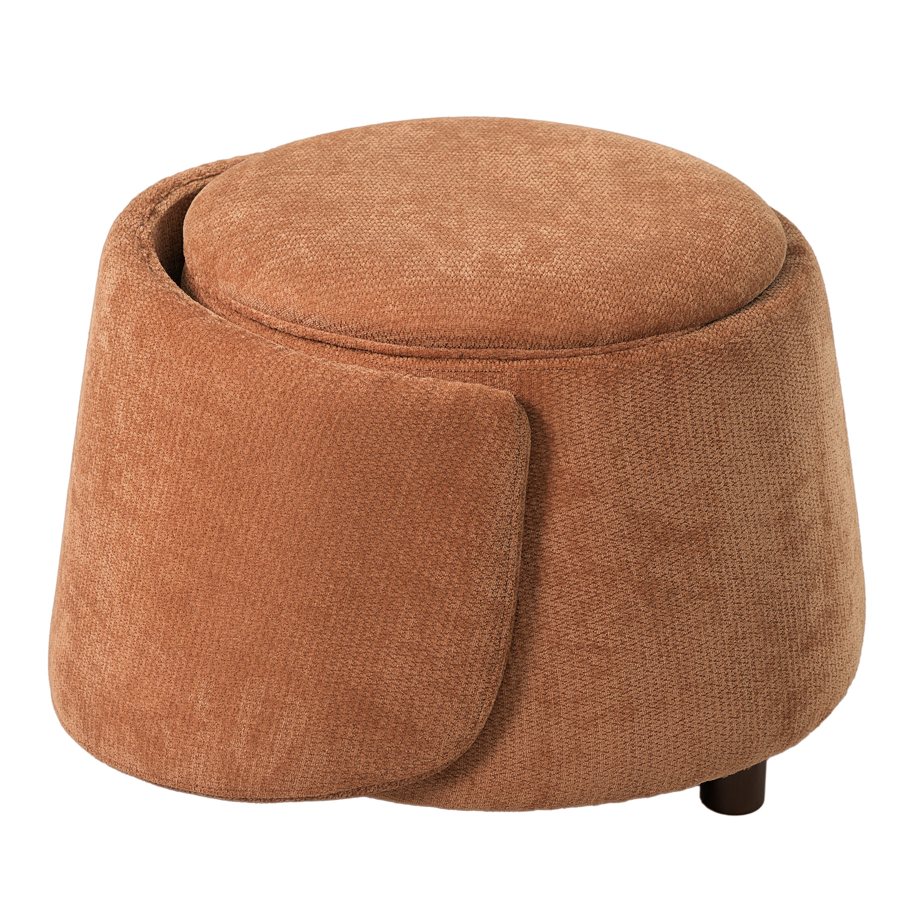 Orange Pet Friendly Chair with Hidden Pet Nook