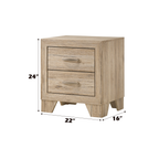 Miquell Natural-Finished Nightstand