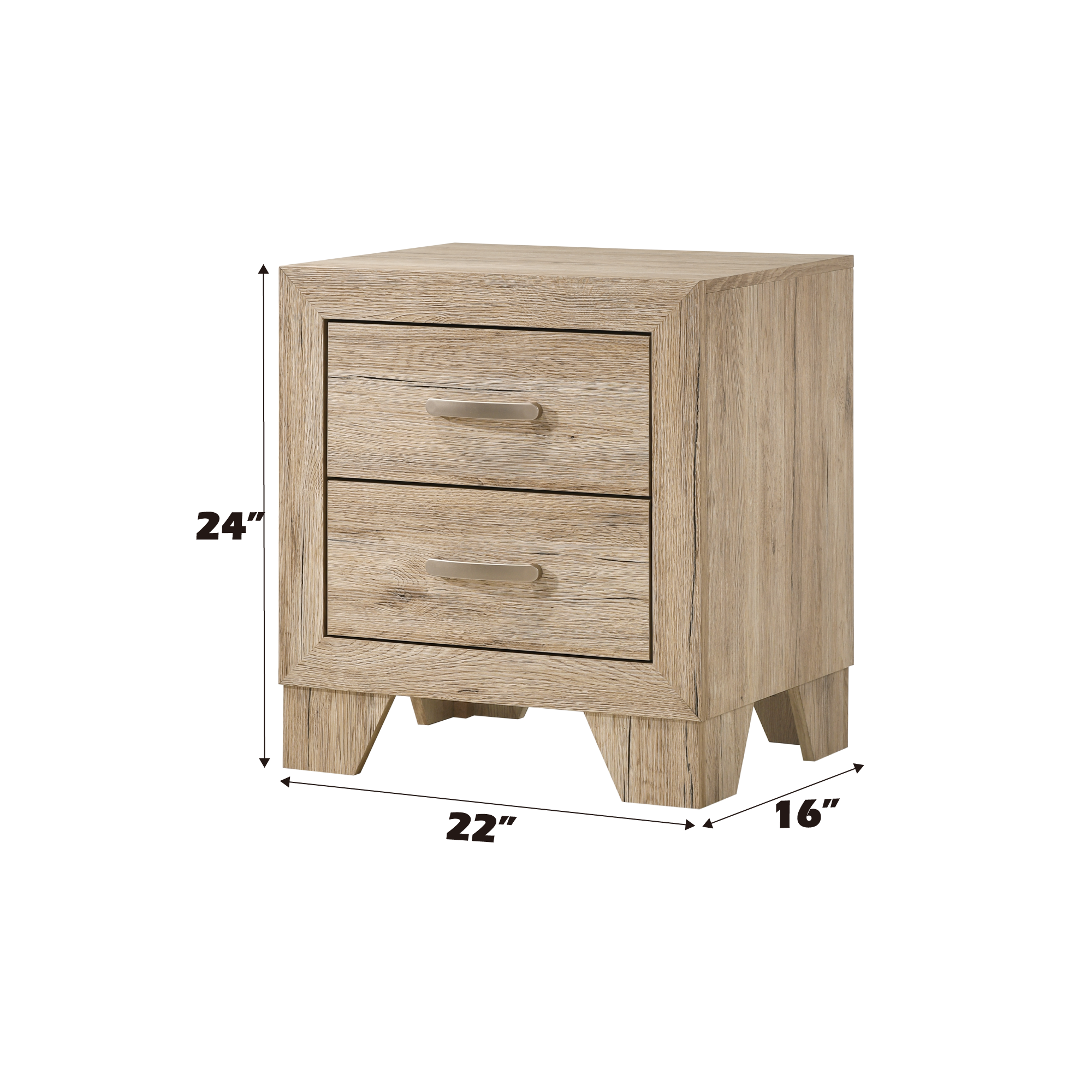 Miquell Natural-Finished Nightstand