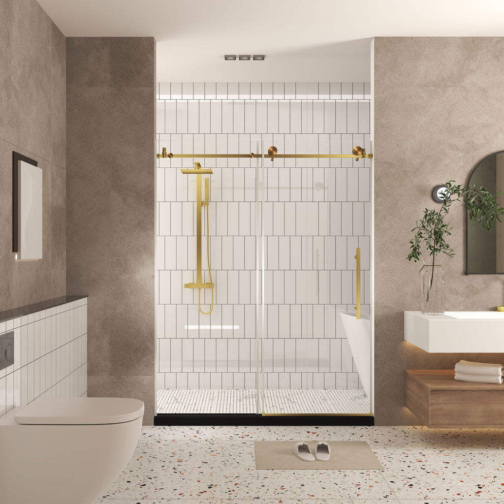 Frameless Shower Door 56-60"W x 76"H