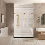 Frameless Shower Door 44-48"W x 76"H