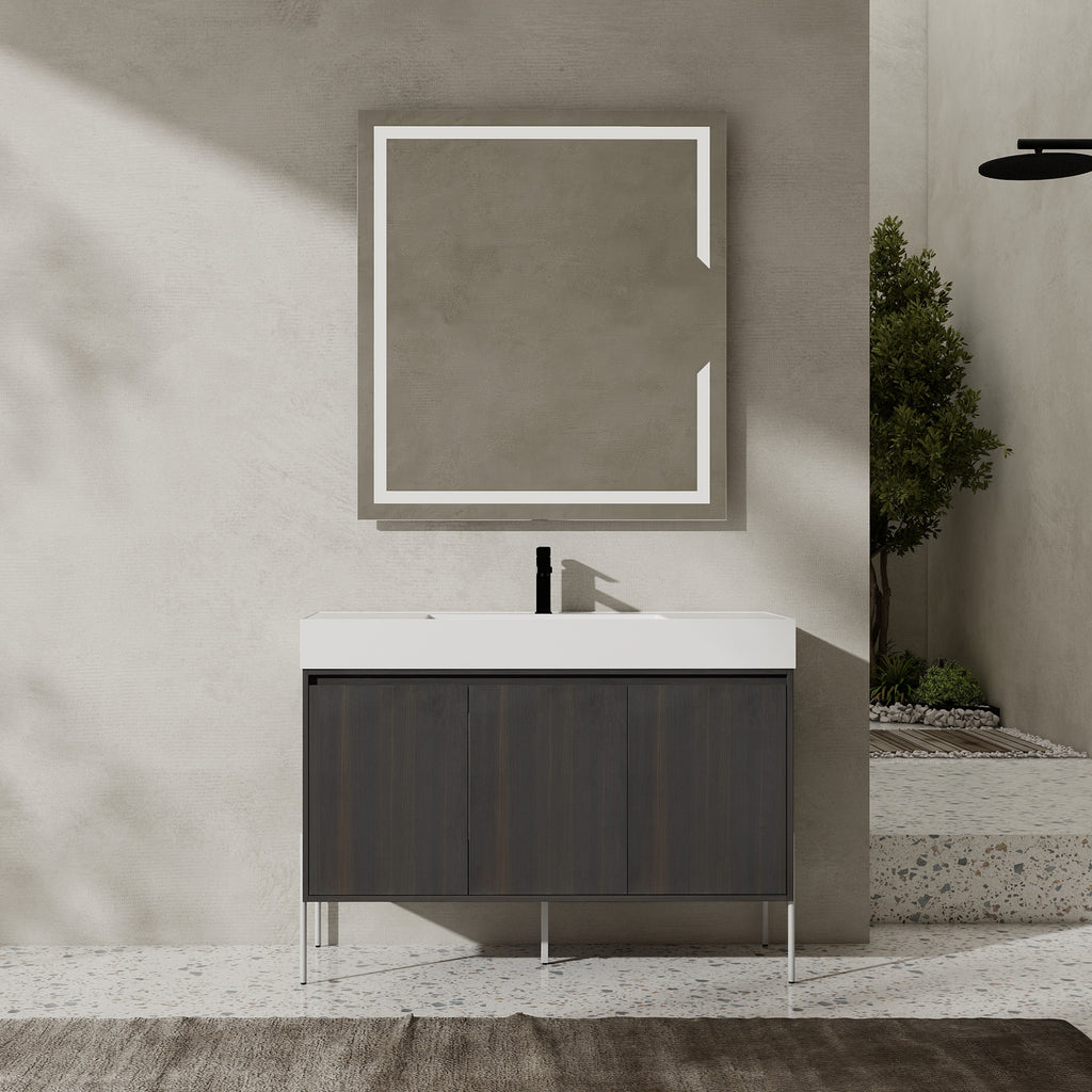 48" Freestanding Bathroom Vanity with Resin Sink