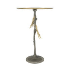 24-inch Metal Dual Bird Side Table