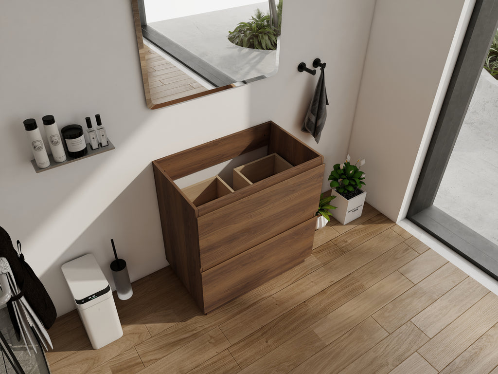 30" Modern Undermount Bathroom Sink Cabinet
